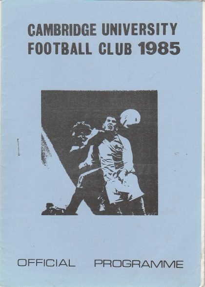 Cambridge University v Tottenham Hotspur  31-Oct-1985