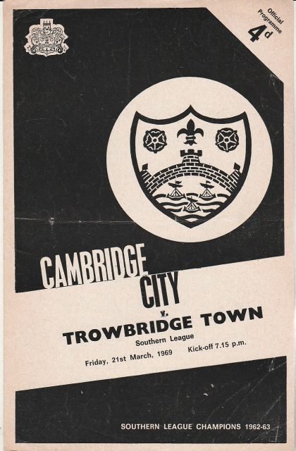 Cambridge City v Trowbridge Town 21-Mar-1969