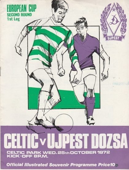 Glasgow Celtic v Ujpest Dozsa  25-Oct-1972