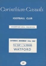 Corinthian Casuals v Watford 13-Nov-1965