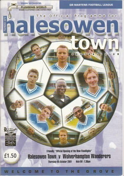 Halesowen Town v Wolverhampton Wanderers 04-Oct-2001