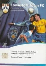 Lowestoft Town v Wroxham  04-Oct-2005