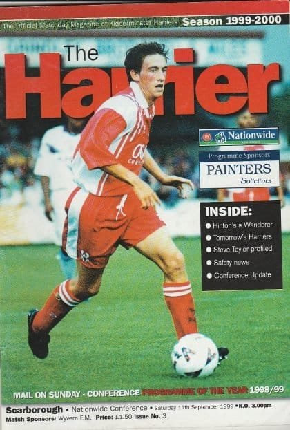 Kidderminster Harriers v Scarborough 11-Sep-1999