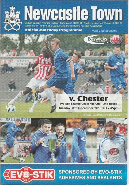 Newcastle Town v Chester FC  14-Dec-2010