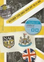 NAC Breda v Newcastle United  15-Oct-2003