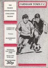 Farnham Town v Aldershot 02-Aug-1988