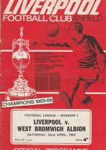 Liverpool v West Bromwich Albion 22-Apr-1967