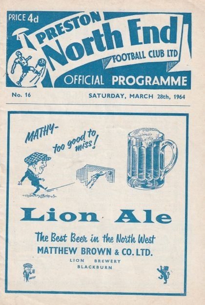 Preston North End v Manchester City 28-Mar-1964