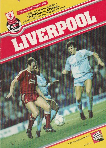 Liverpool v Arsenal 16-Jan-1988