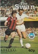 Swansea City v Arsenal  20-Nov-1982