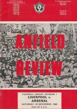 Liverpool v Arsenal  29-Nov-1969