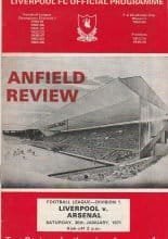 Liverpool v Arsenal 30-Jan-1971