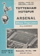 Tottenham Hotspur v Arsenal  31-Jul-1968