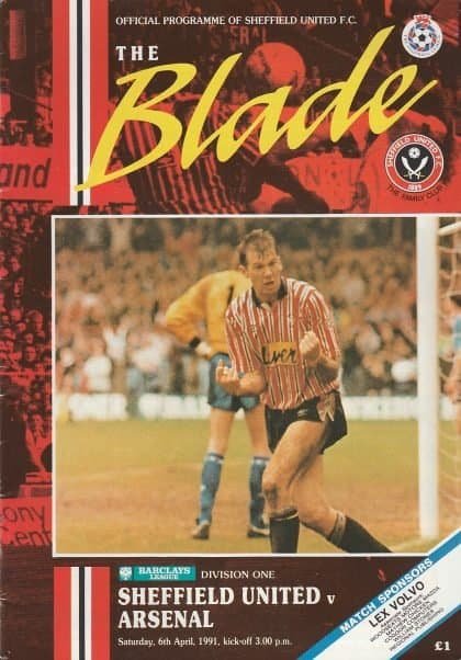 Sheffield United v Arsenal 06-Apr-1991