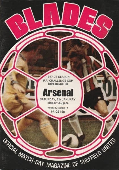 Sheffield United v Arsenal 07-Jan-1978