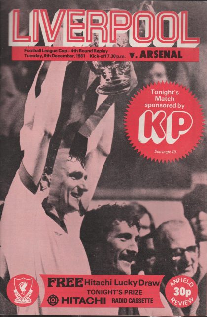 Liverpool v Arsenal 08-Dec-1981
