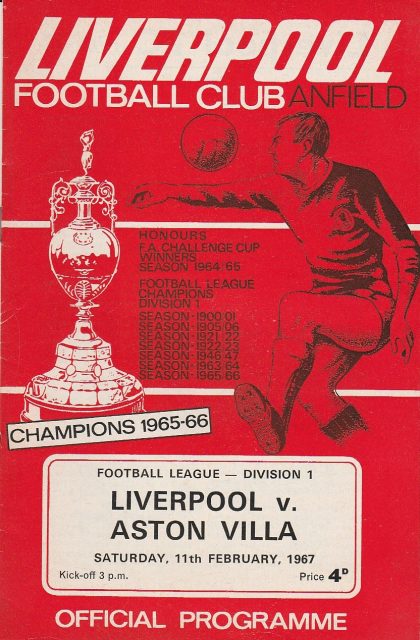 Liverpool v Aston Villa 11-Feb-1967