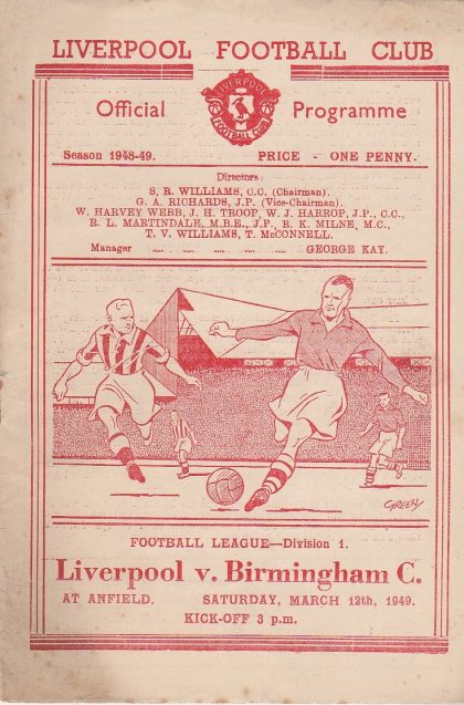 Liverpool v Birmingham City 12-Mar-1949