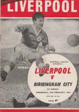 Liverpool v Birmingham City 24-Feb-1965