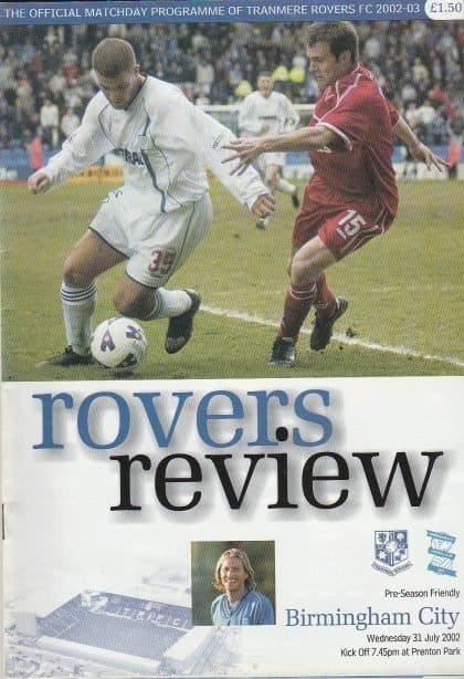 Tranmere Rovers v Birmingham City 31-Jul-2002