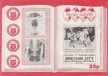 Hamilton Academicals v Brechin City  15-Sep-1984