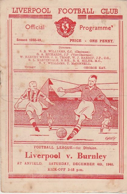 Liverpool v Burnley 04-Dec-1948