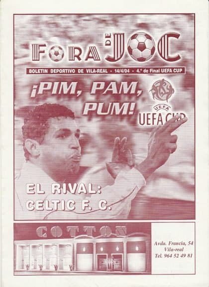 Villareal v Glasgow Celtic  14-Apr-2004