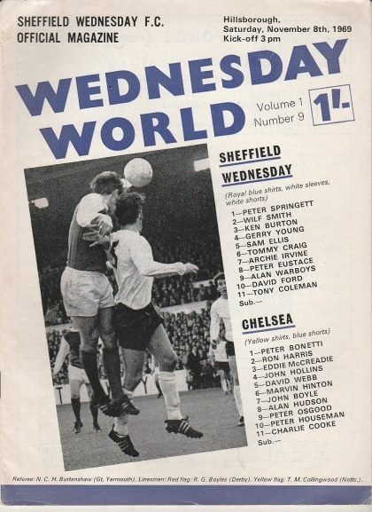 Sheffield Wednesday v Chelsea 08-Nov-1969