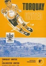 Torquay United v Colchester United 30-Mar-1968