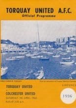 Torquay United v Colchester United 09-Apr-1966