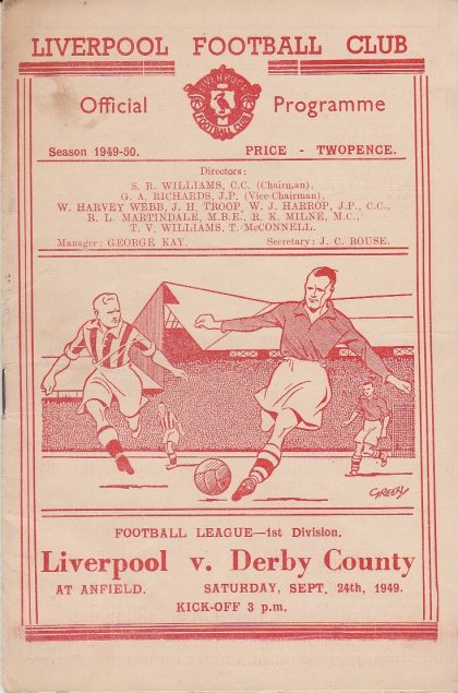 Liverpool v Derby County 24-Sep-1949