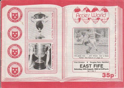 Hamilton Academicals v East Fife 25-Aug-1984