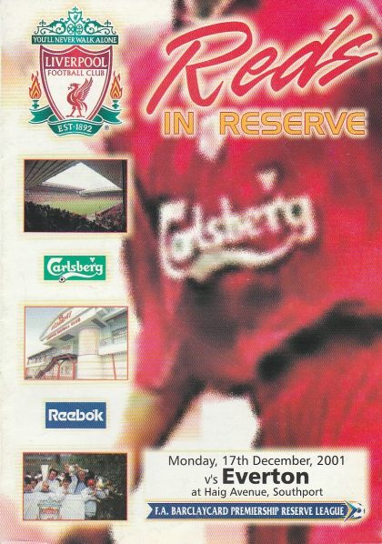 Liverpool Reserves v Everton Reserves 17-Dec-2001