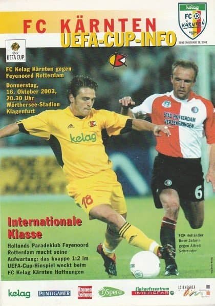 FC Kelag Kärnten v Feyenoord   16-Oct-2003