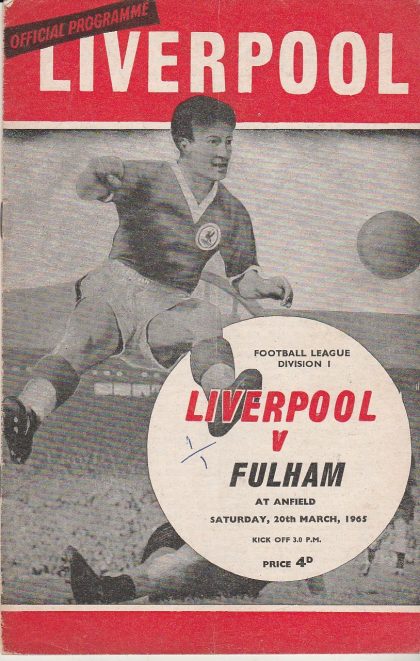 Liverpool v Fulham 20-Mar-1965