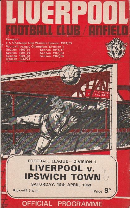 Liverpool v Ipswich Town  19-Apr-1969