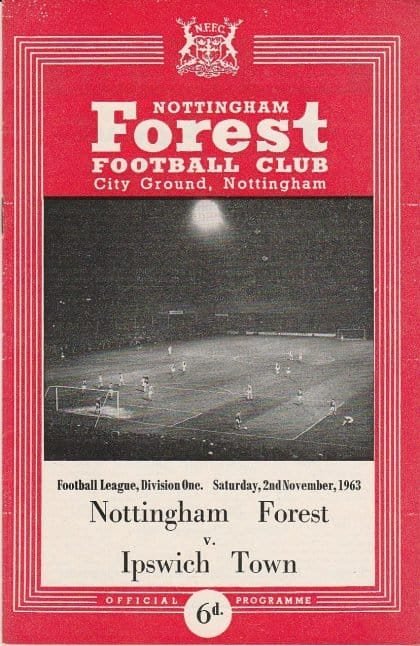 Nottingham Forest v Ipswich Town 02-Nov-1963