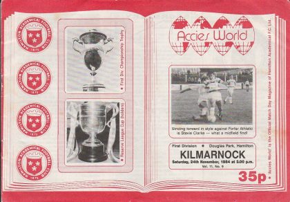 Hamilton Academicals v Kilmarnock  24-Nov-1984