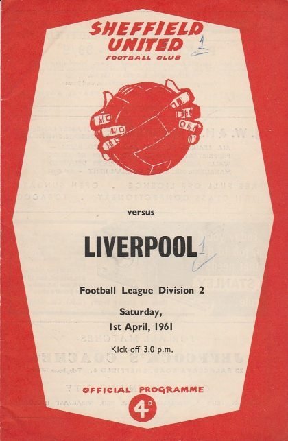 Sheffield United v Liverpool 01-Apr-1961