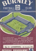 Burnley v Liverpool 05-Dec-1964