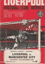 Liverpool v Manchester City 16-Dec-1967