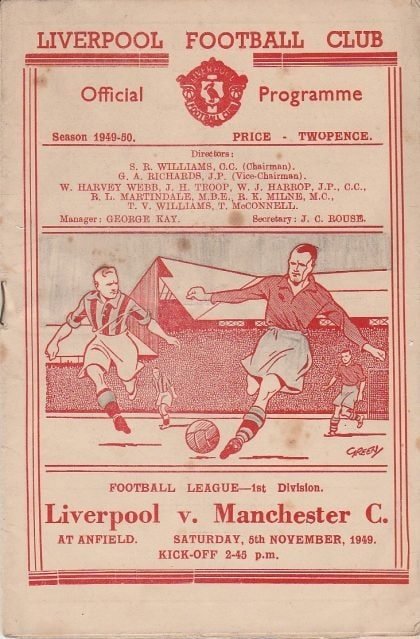 Liverpool v Manchester City 05-Nov-1949