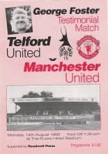 Telford United v Manchester United  14-Aug-1995