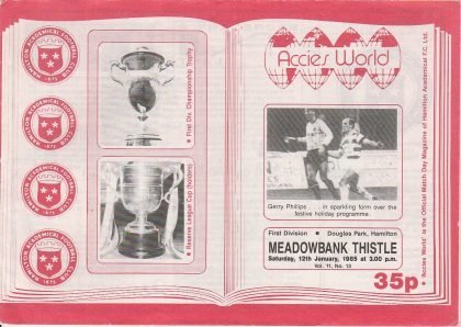 Hamilton Academical v Meadowbank Thistle 12-Jan-1985