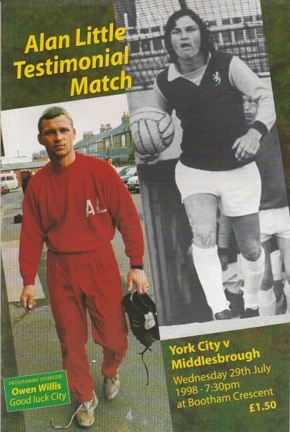 York City v Middlesbrough 29-Jul-1998