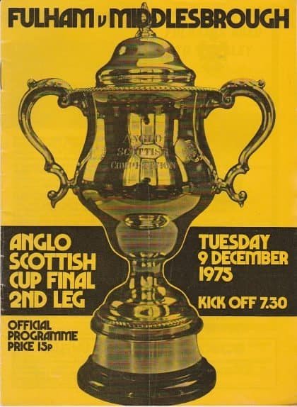 Fulham v Middlesbrough 09-Dec-1975
