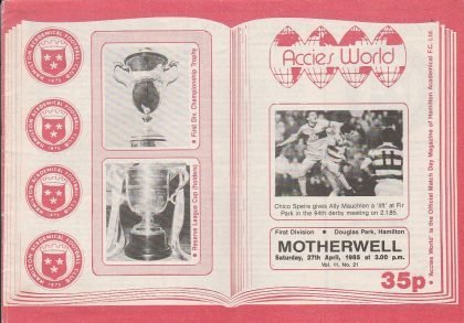Hamilton Academical v Motherwell 27-Apr-1985