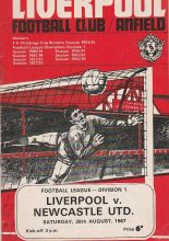Liverpool v Newcastle United 26-Aug-1967