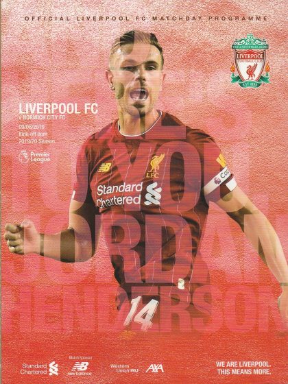 Liverpool v Norwich City 09-Aug-2019