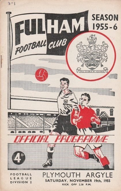 Fulham v Plymouth Argyle  19-Nov-1955